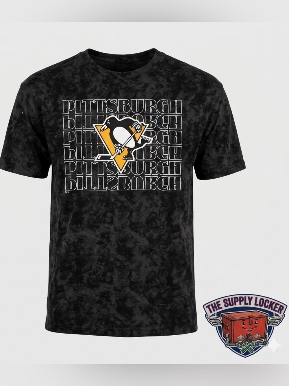 Fanatics Pittsburgh Penguins Acid Wash Graphic T-Shirt NWT Men’s Medium NHL